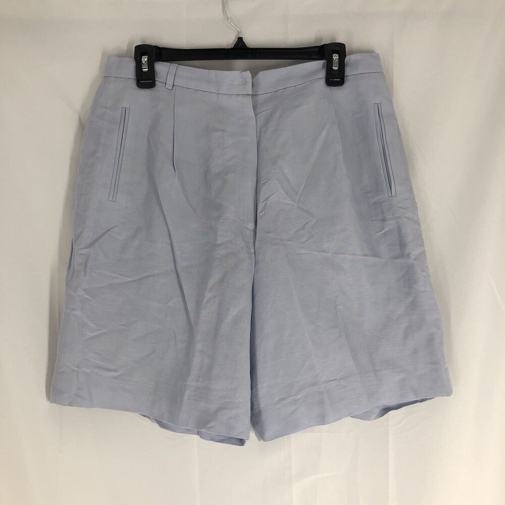 Women's Casual Corner Shorts Pale Blue Size 16